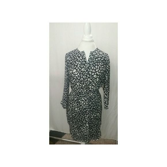 womens leopard print shirt dress
